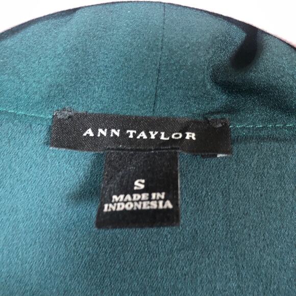 Express Womens Blouse Green V Neck Sleeveless Flowy Stretch Small - Picture 4 of 10